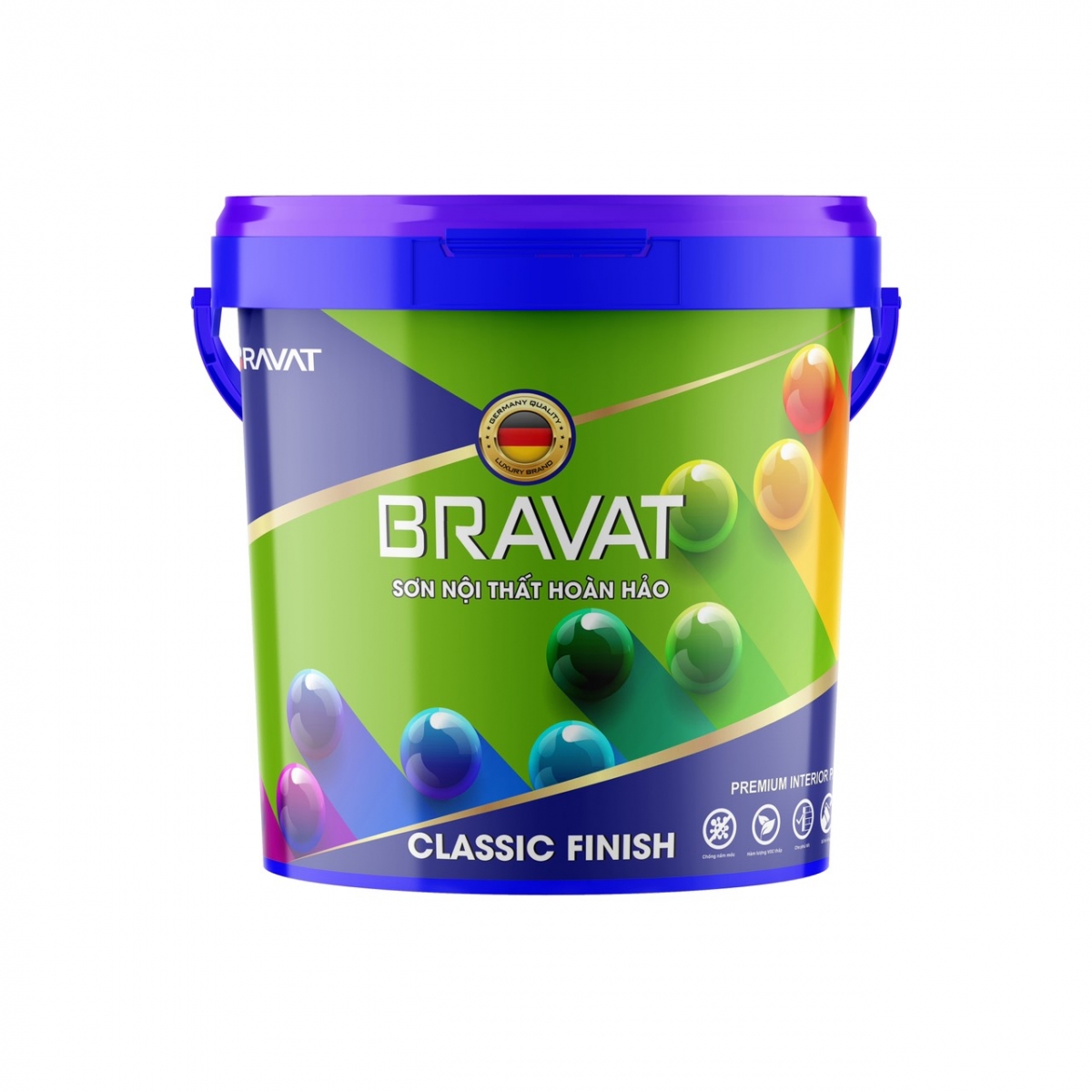 Sơn nước nội thất hoàn hảo Bravat Classic Finish