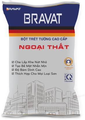 Bột Trét Tường Cao Cấp Bravat Ngoại Thất